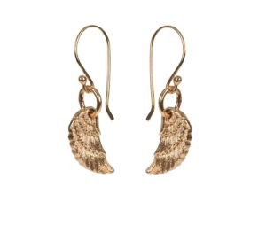 Angel Wing Gold Plated Earrings