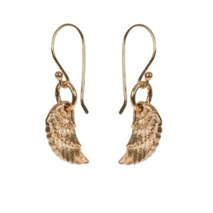Angel Wing Gold Plated Earrings
