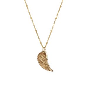 Angel Wing Gold Plated Pendant Necklace