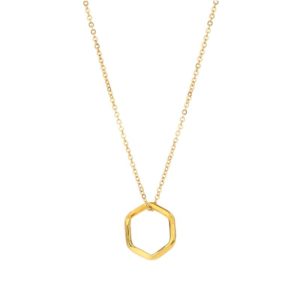 22 carat gold plated pendant necklace